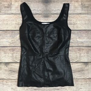 Bailey 44 x Bebe Leather Fitted Tank